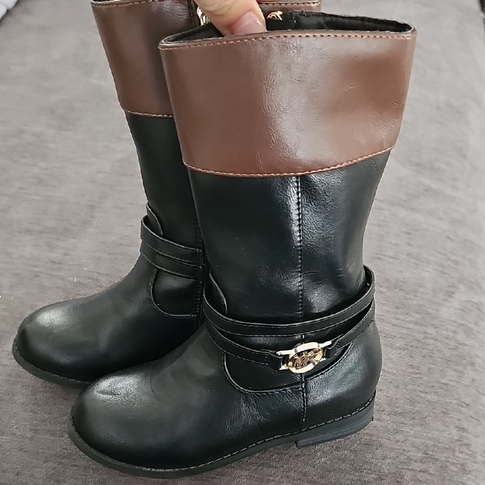MICHAEL Michael Kors Black and Brown Kids Boots